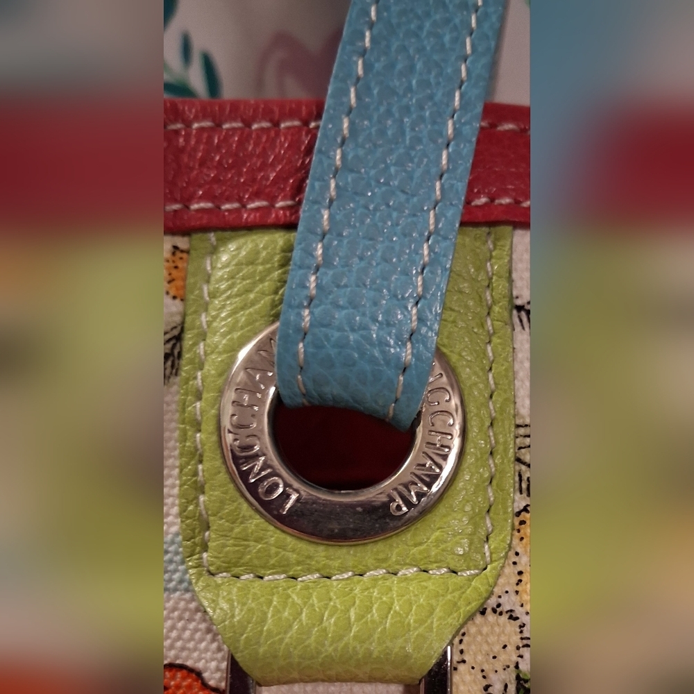 EUC RARE Vintage Longchamp Limited Edition Sea Treasure Nautical Boho Purse Bag - Picture 12 of 16